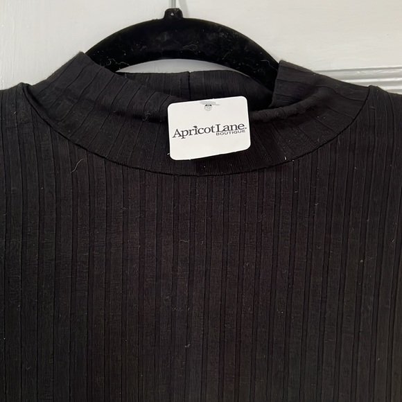 Moc-neck thin long sleeve black bodysuit never worn - Picture 2 of 4